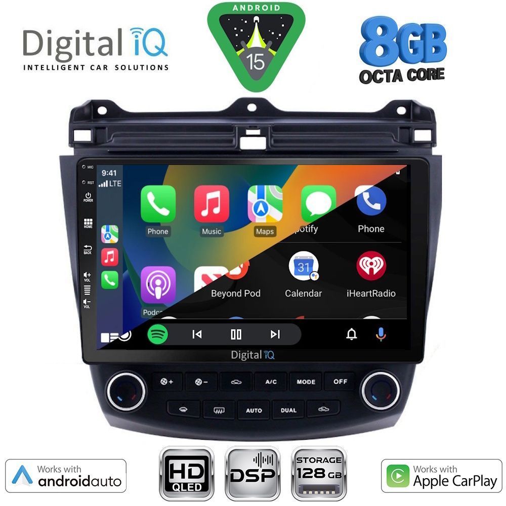 DIGITAL IQ BXF 7182_CPAA (10inc) MULTIMEDIA TABLET for HONDA ACCORD mod. 2003-2007 - immagine 2
