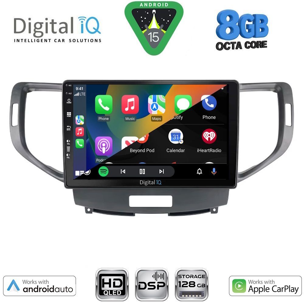 DIGITAL IQ BXF 7183_CPAA (9inc) MULTIMEDIA TABLET for HONDA ACCORD mod. 2008-2013 - immagine 2