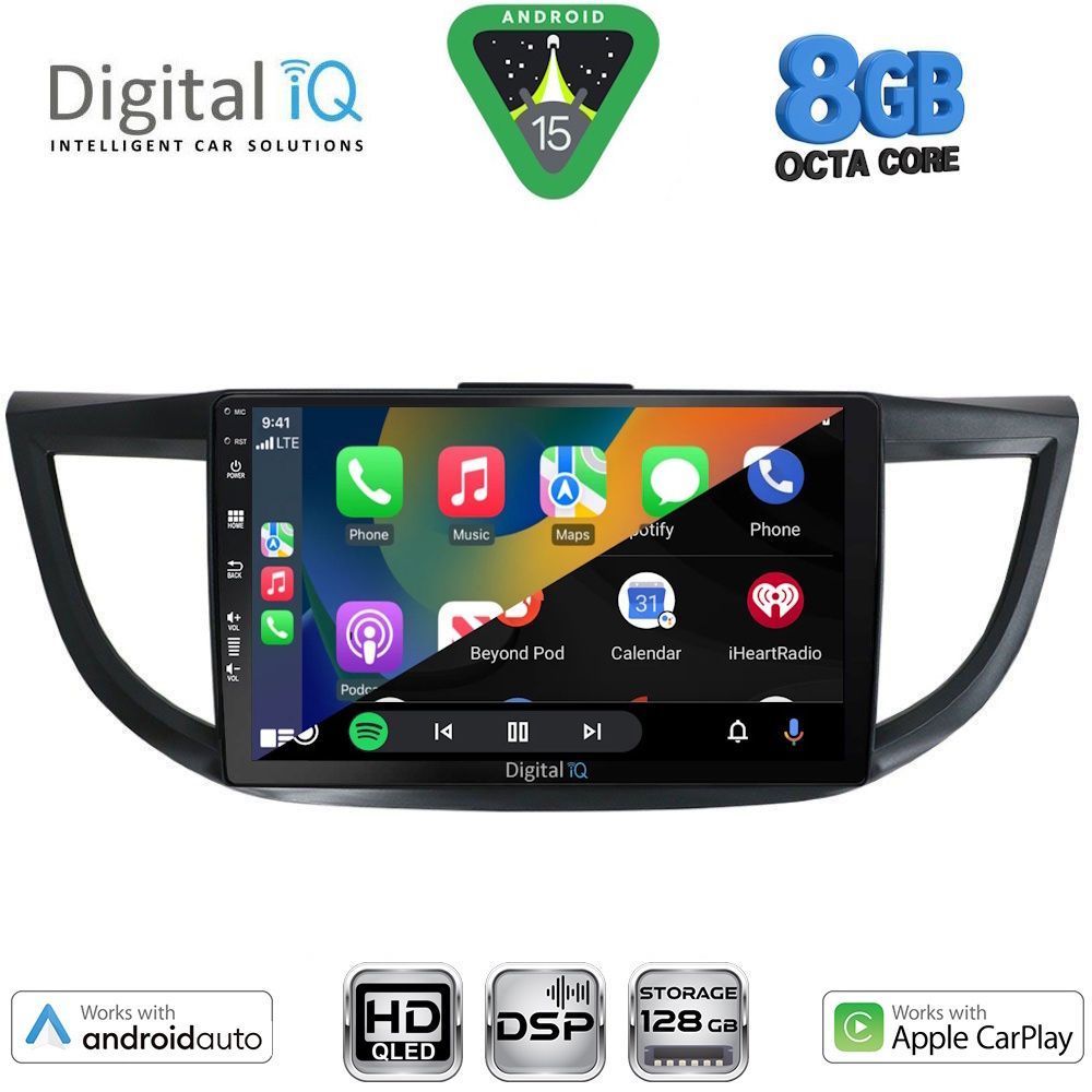 DIGITAL IQ BXF 7198_CPAA (10inc) MULTIMEDIA TABLET for HONDA CRV mod. 2013-2017 - immagine 2