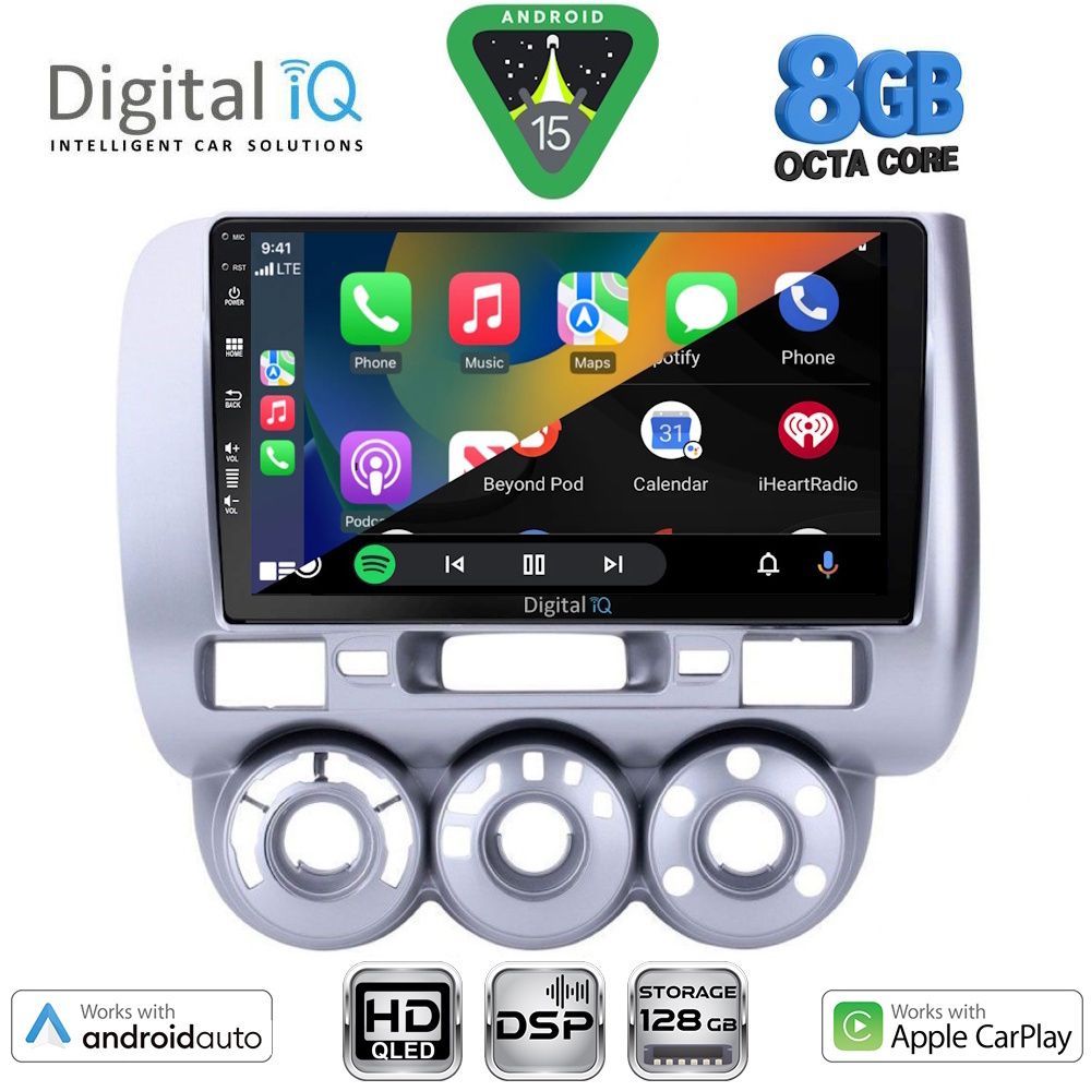 DIGITAL IQ BXF 7210_CPAA A/C (9inc) MULTIMEDIA TABLET for HONDA JAZZ mod. 2002-2008 - immagine 2