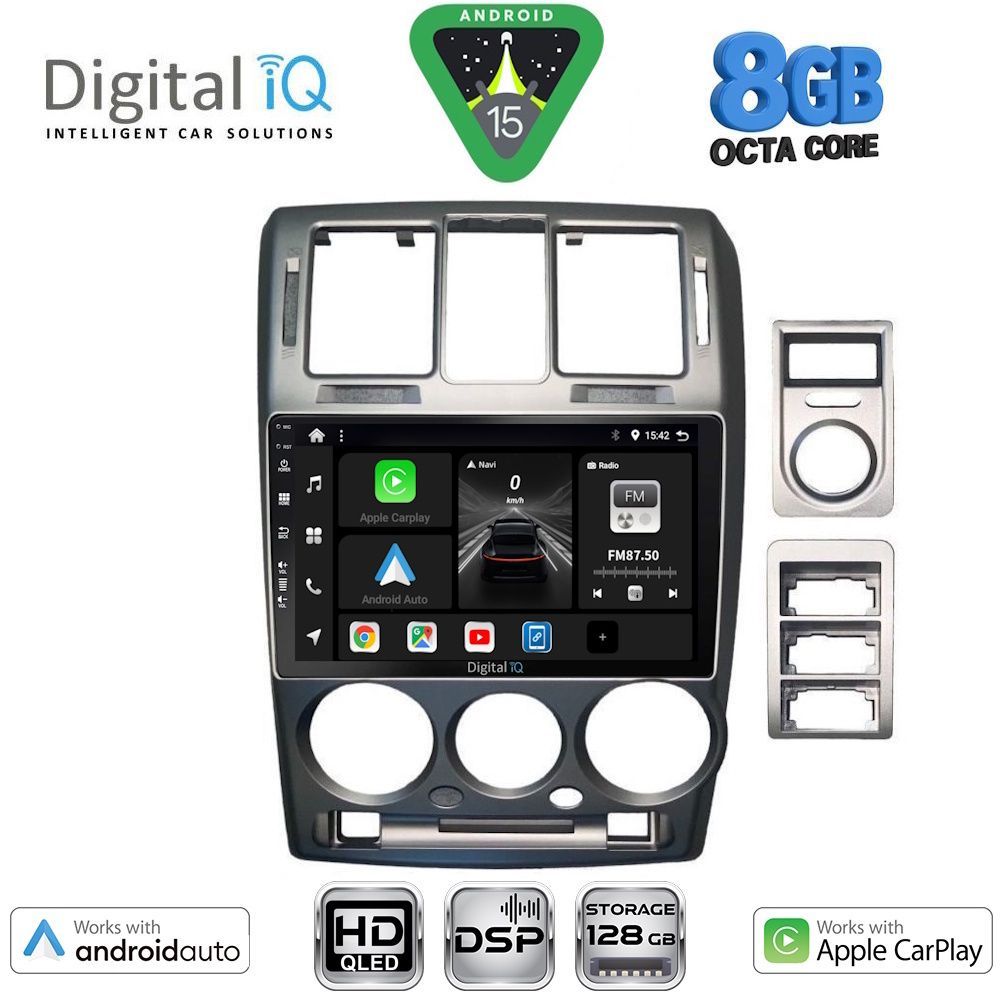 DIGITAL IQ BXF 7222GR_CPAA (9inc) MULTIMEDIA TABLET for HYUNDAI GETZ mod. 2002-2011 (GREY)