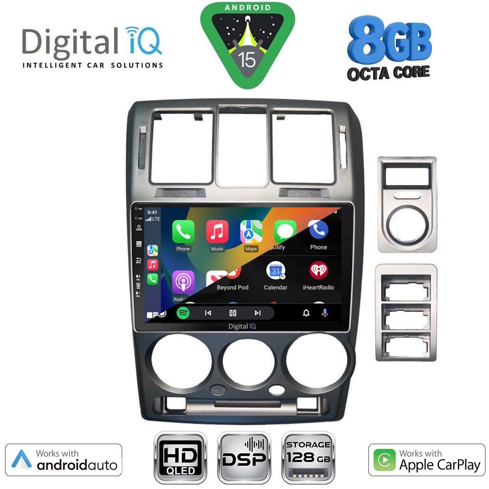 DIGITAL IQ BXF 7222GR_CPAA (9inc) MULTIMEDIA TABLET for HYUNDAI GETZ mod. 2002-2011 (GREY) - immagine 2