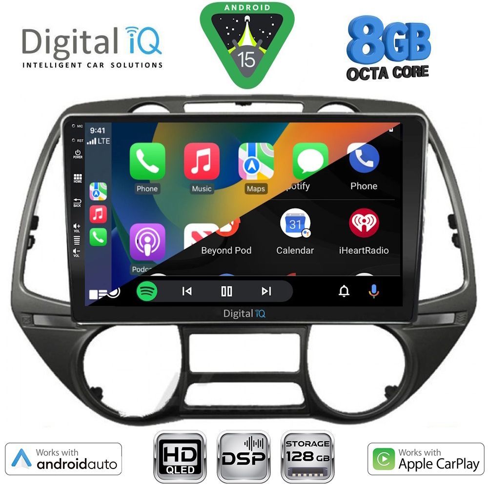 DIGITAL IQ BXF 7226_CPAA (9inc) MULTIMEDIA TABLET for HYUNDAI i20 mod. 2008-2014 - immagine 2