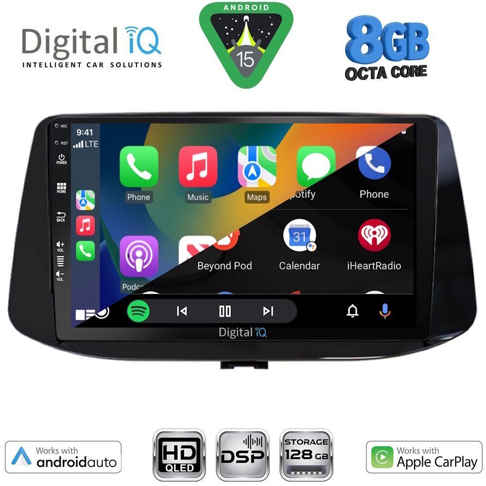 DIGITAL IQ BXF 7233_CPAA (9inc) MULTIMEDIA TABLET for HYUNDAI i30 mod. 2018-2025 - immagine 2
