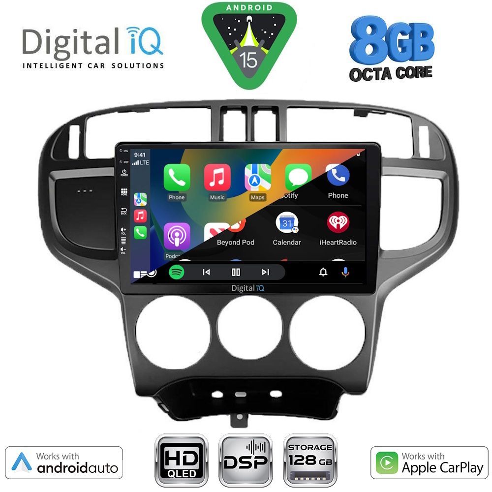 DIGITAL IQ BXF 7240_CPAA (9inc) MULTIMEDIA TABLET for HYUNDAI MATRIX mod. 2001-2010 - immagine 2