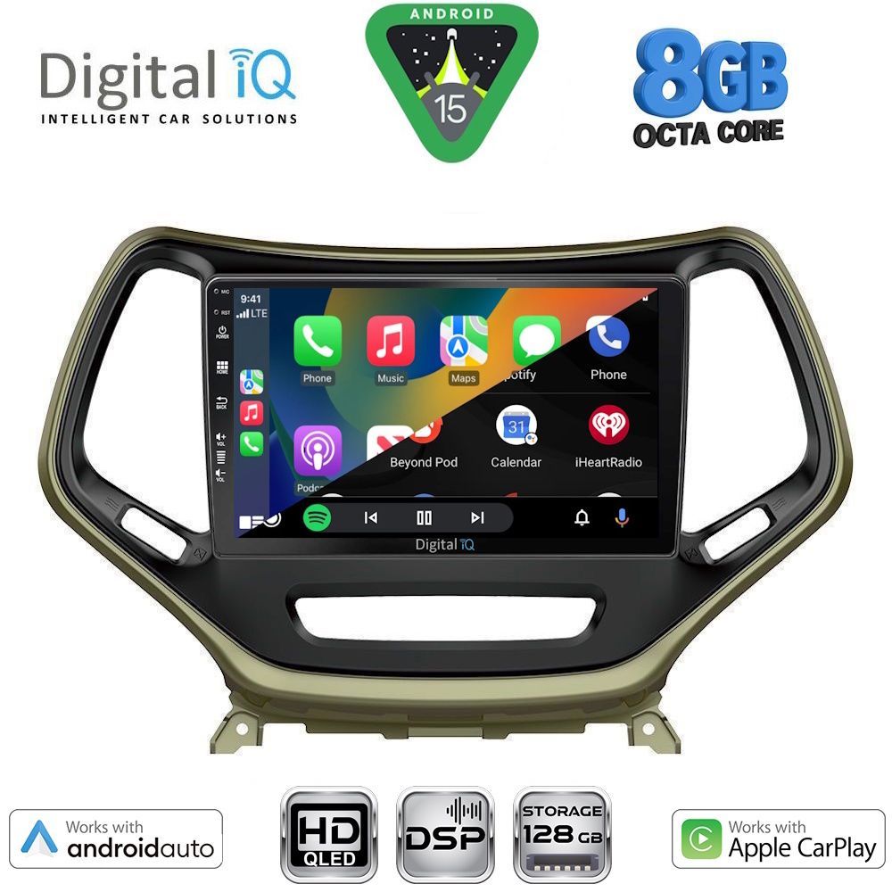 DIGITAL IQ BXF 7273_CPAA (10inc) MULTIMEDIA TABLET for JEEP CHEROKEE mod. 2014-2026 - immagine 2