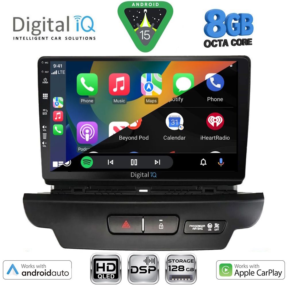 DIGITAL IQ BXF 7304_CPAA (9inc) MULTIMEDIA TABLET for KIA CEED - XCEED mod. 2018-2022 - immagine 2
