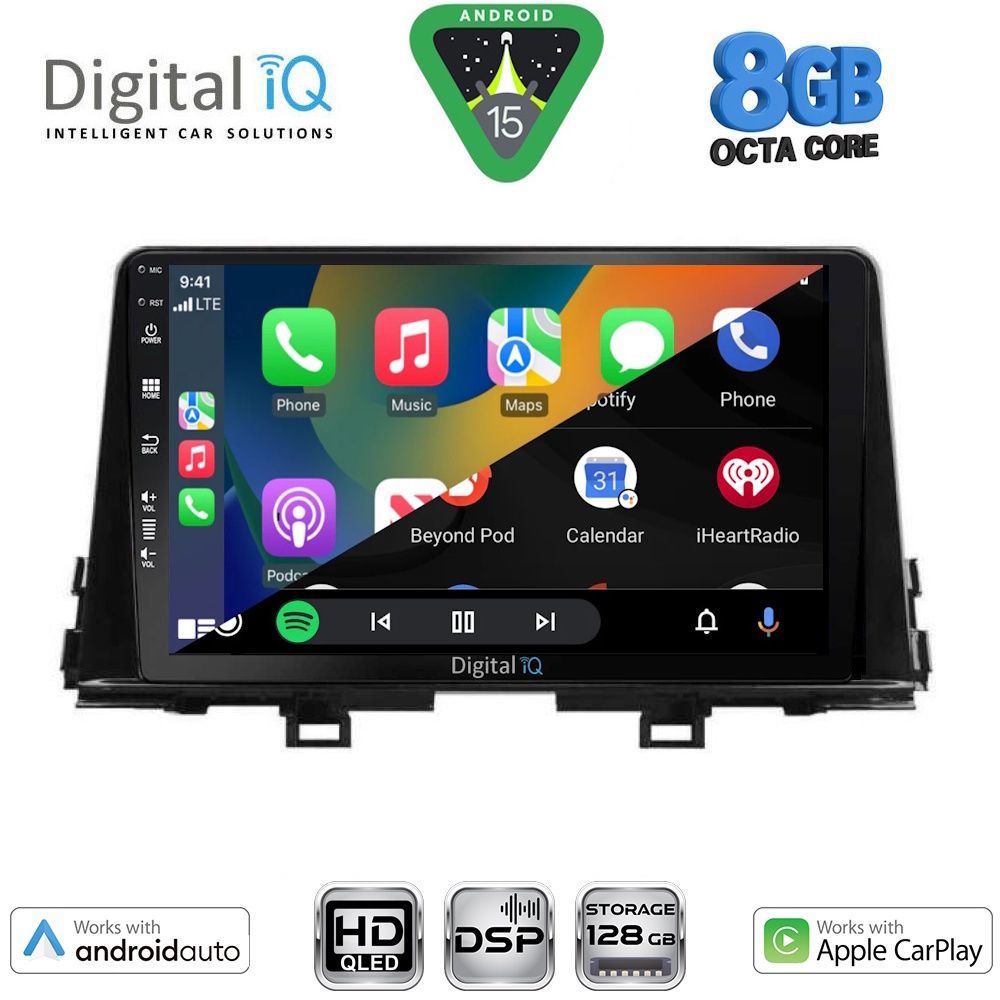 DIGITAL IQ BXF 7309_CPAA (9inc) MULTIMEDIA TABLET for KIA PICANTO mod. 2017-2021 - immagine 2