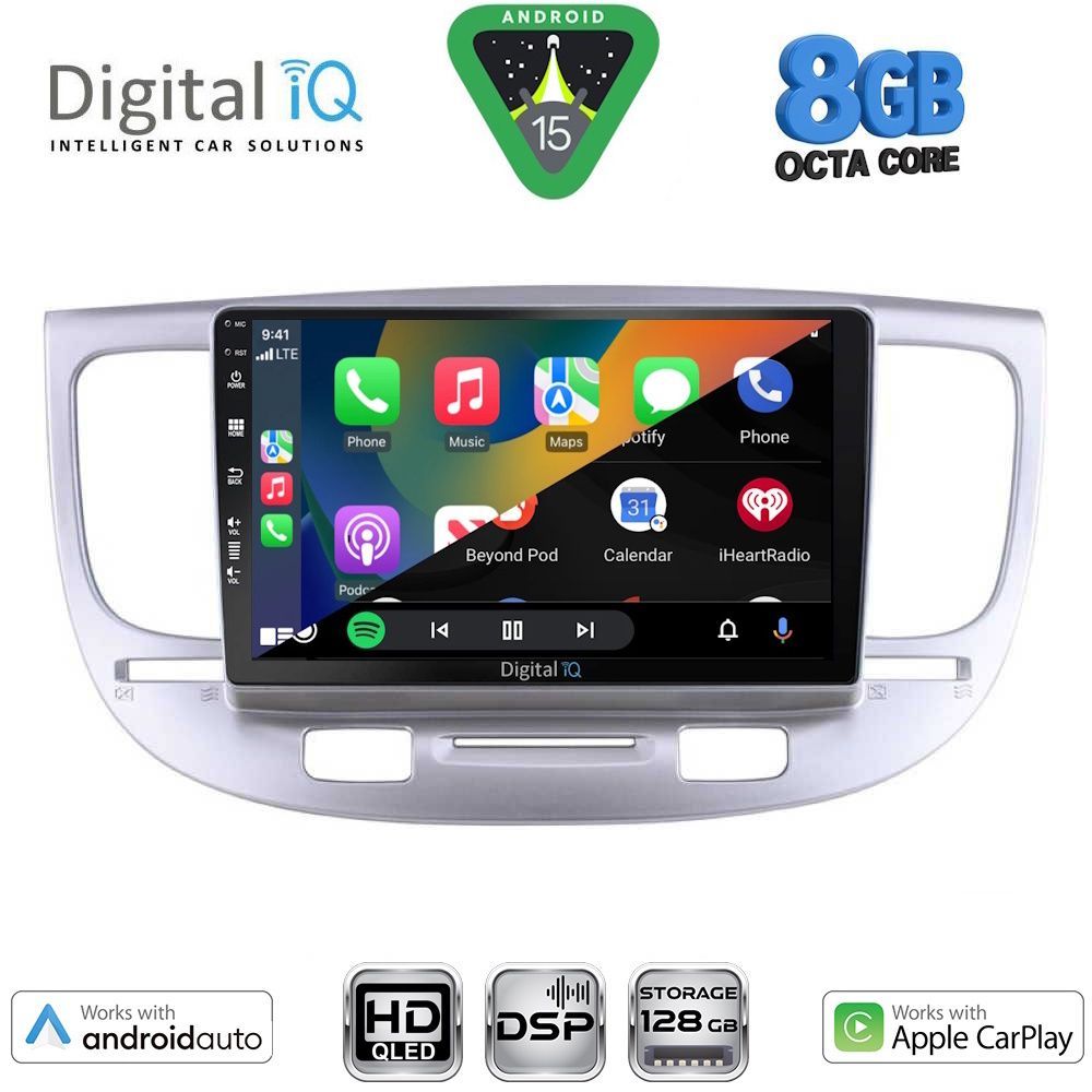 DIGITAL IQ BXF 7313_CPAA (9inc) MULTIMEDIA TABLET for KIA RIO mod. 2005-2011 - immagine 2