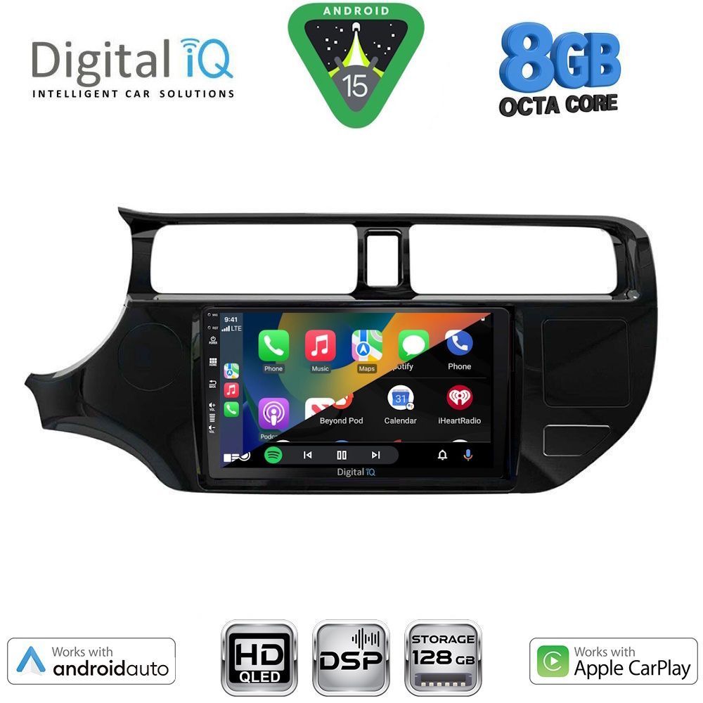 DIGITAL IQ BXF 7314_CPAA (9inc) MULTIMEDIA TABLET for KIA RIO mod. 2012-2015 - immagine 2