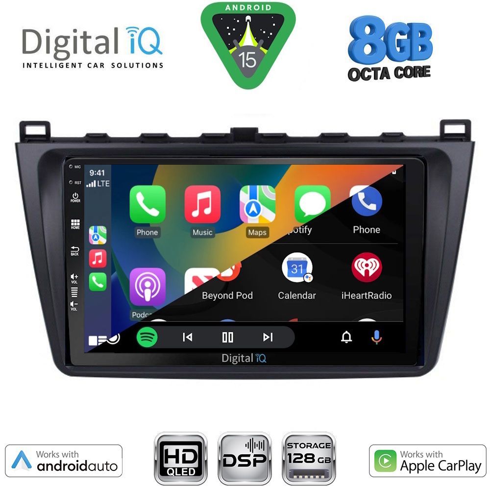 DIGITAL IQ BXF 7377_CPAA (9inc) MULTIMEDIA TABLET for MAZDA 6 mod. 2008-2012 - immagine 2