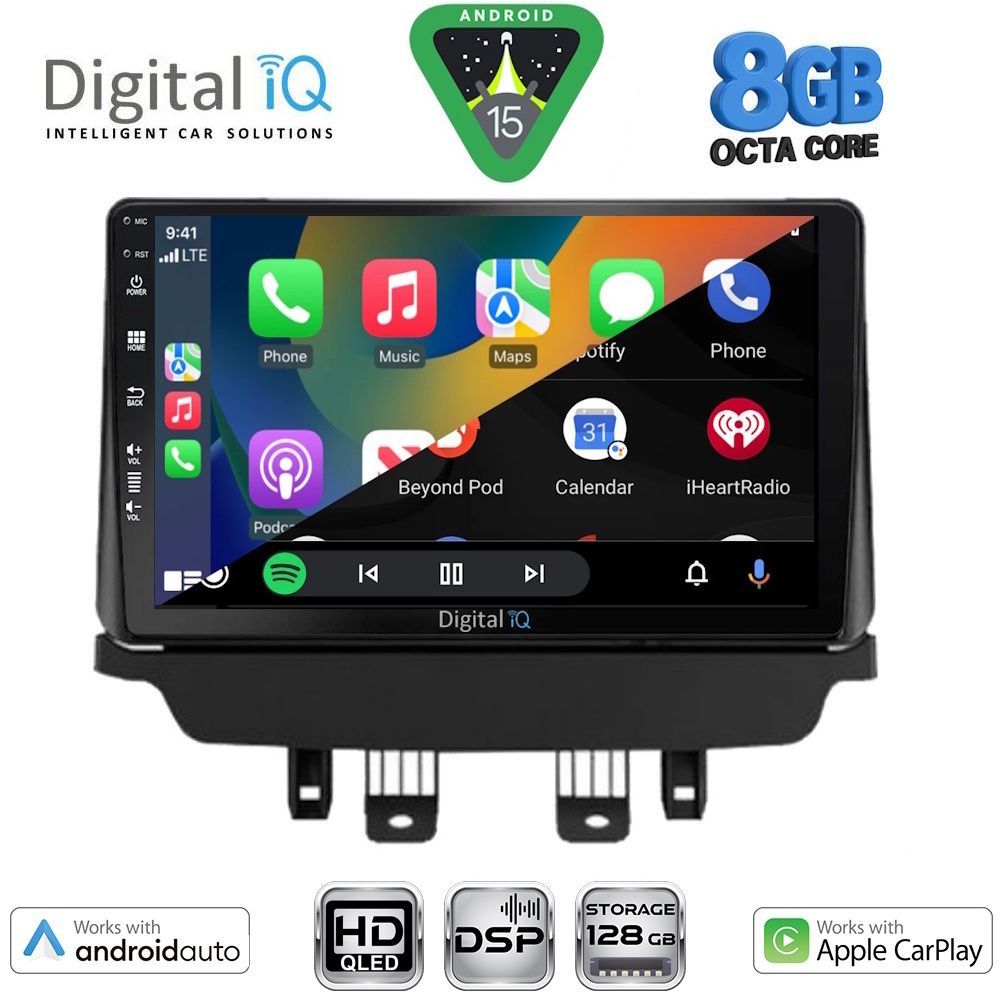 DIGITAL IQ BXF 7384_CPAA (9inc) MULTIMEDIA TABLET for MAZDA CX3 mod. 2014-2023 - immagine 2