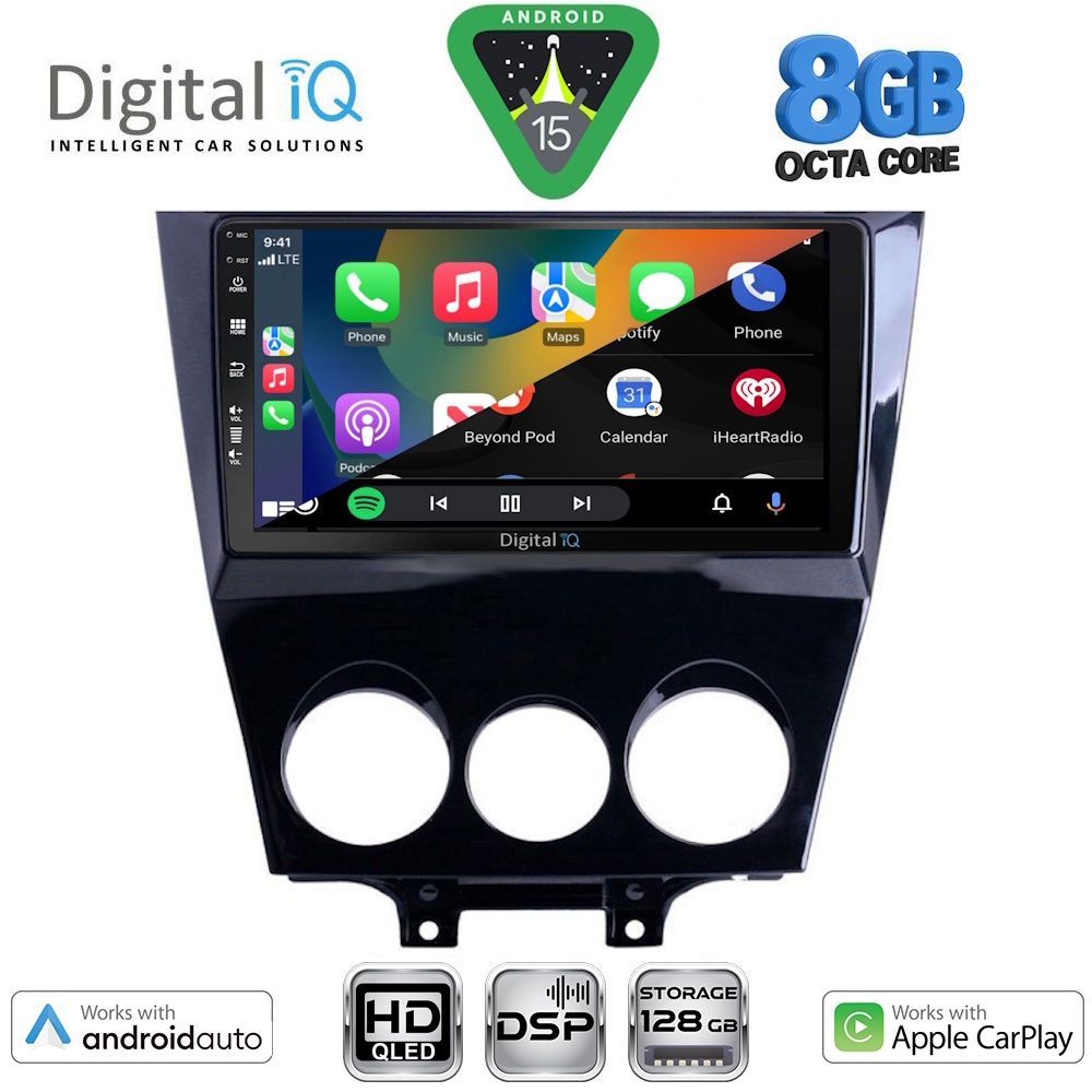 DIGITAL IQ BXF 7395_CPAA (9inc) MULTIMEDIA TABLET for MAZDA RX8 mod. 2008-2014 - immagine 2