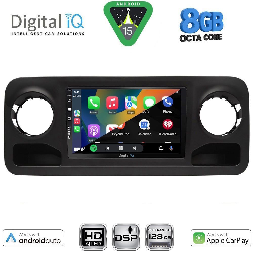DIGITAL IQ BXF 7424_CPAA (10inc) MULTIMEDIA TABLET for MERCEDES SPRINTER mod. 2018-2026 - immagine 2