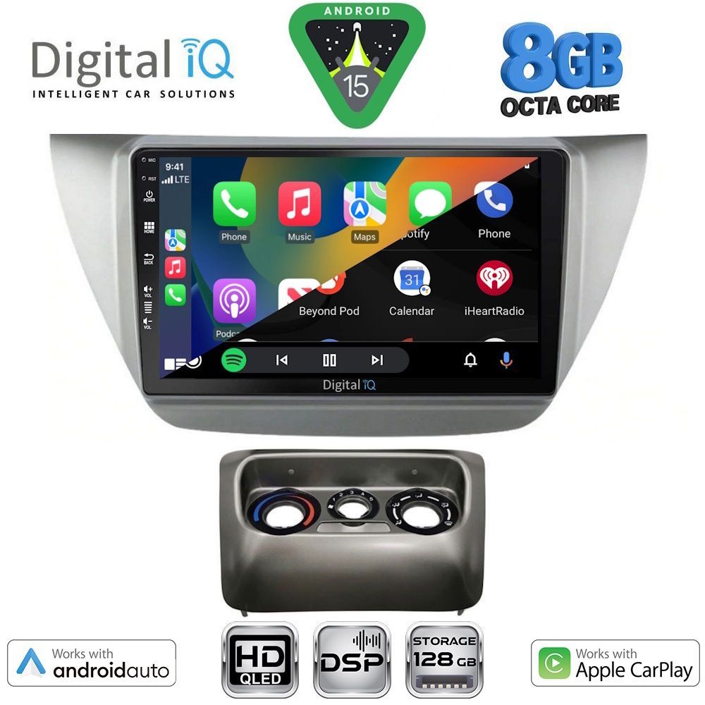 DIGITAL IQ BXF 7433_CPAA (9inc) MULTIMEDIA TABLET for MITSUBISHI LANCER mod. 2000-2007 - immagine 2