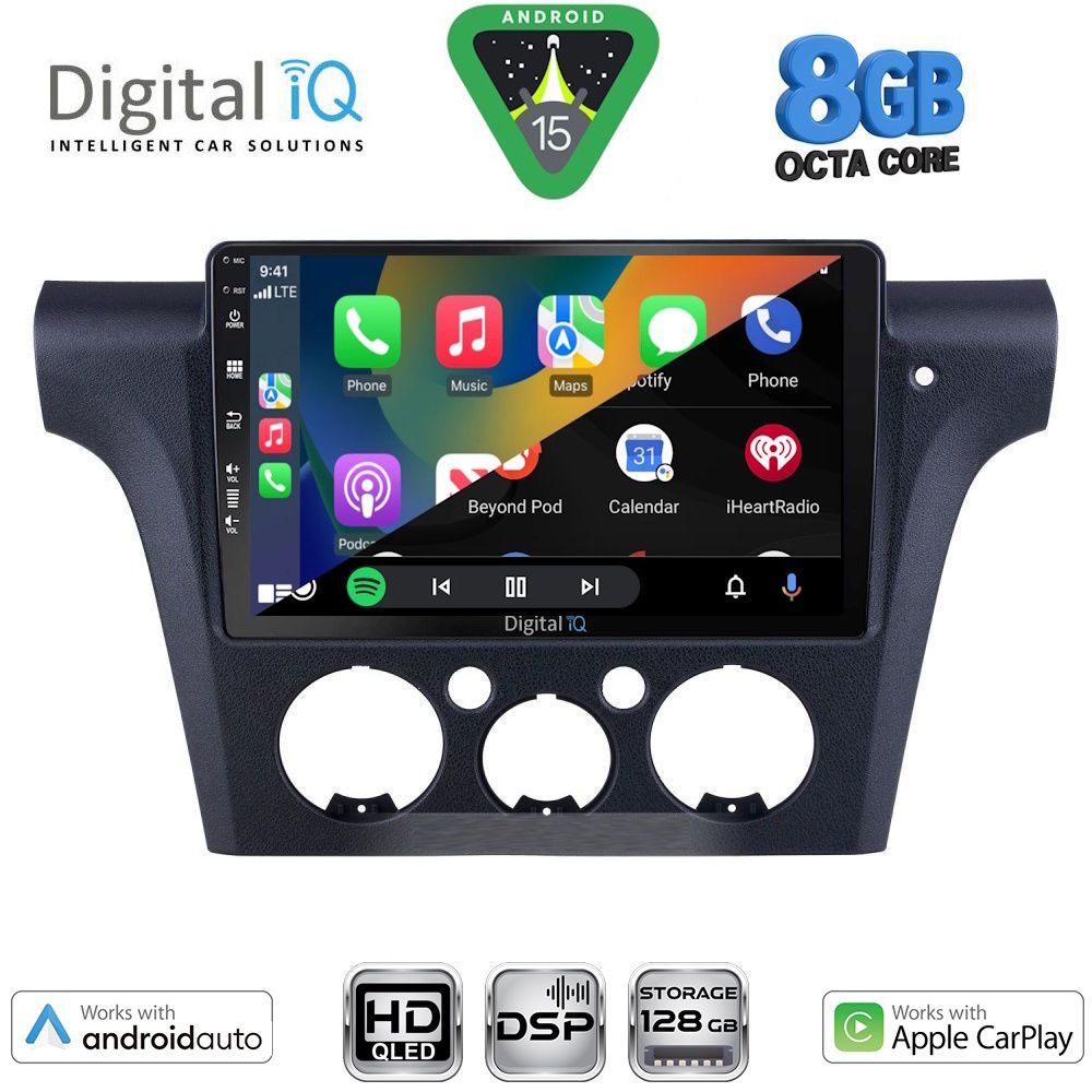 DIGITAL IQ BXF 7441_CPAA CLIMA (10inc) MULTIMEDIA TABLET for MITSUBISHI OUTLANDER mod. 2001-2005 with CLIMA - immagine 2