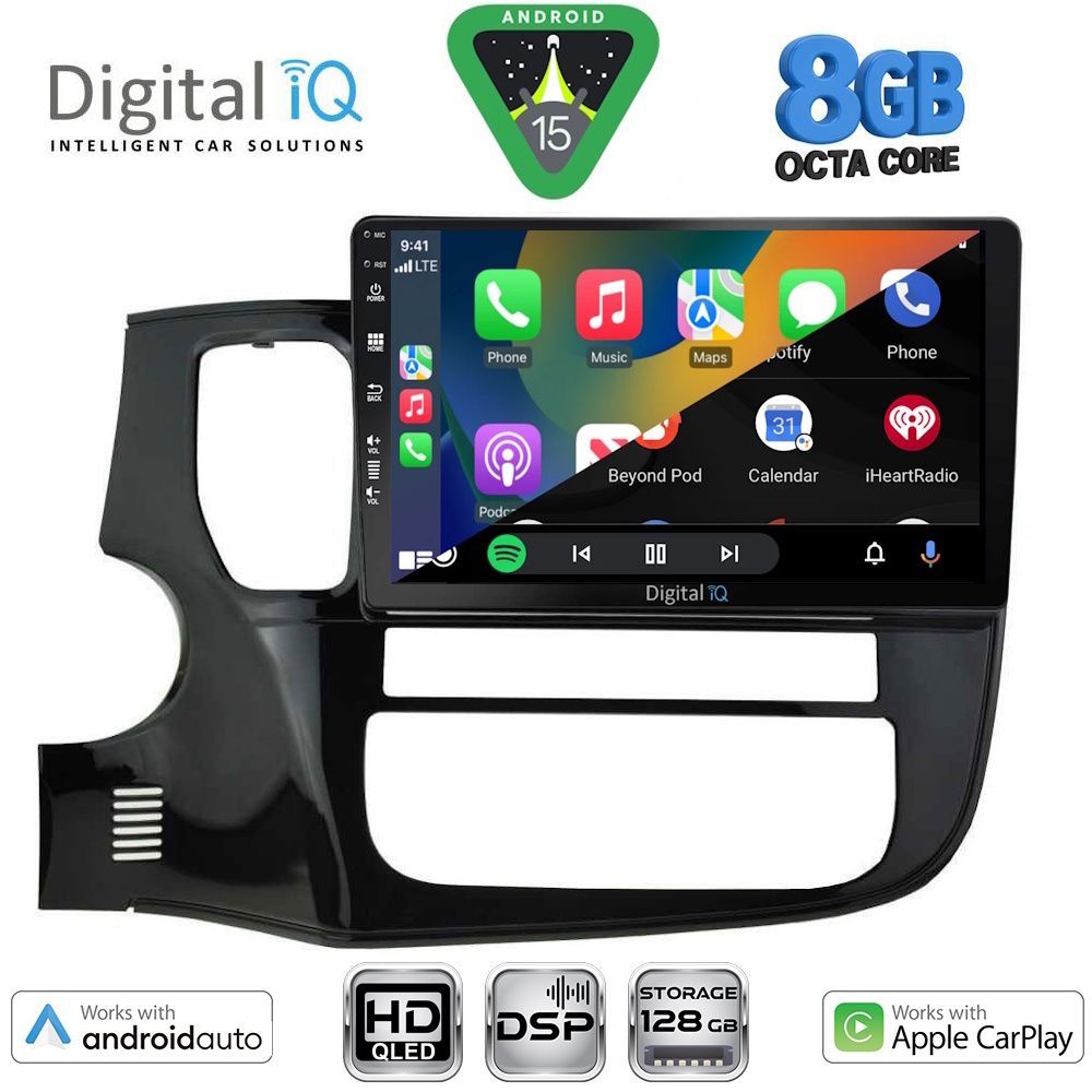 DIGITAL IQ BXF 7443_CPAA (10inc) MULTIMEDIA TABLET for MITSUBISHI OUTLANDER mod. 2013-2020 - immagine 2