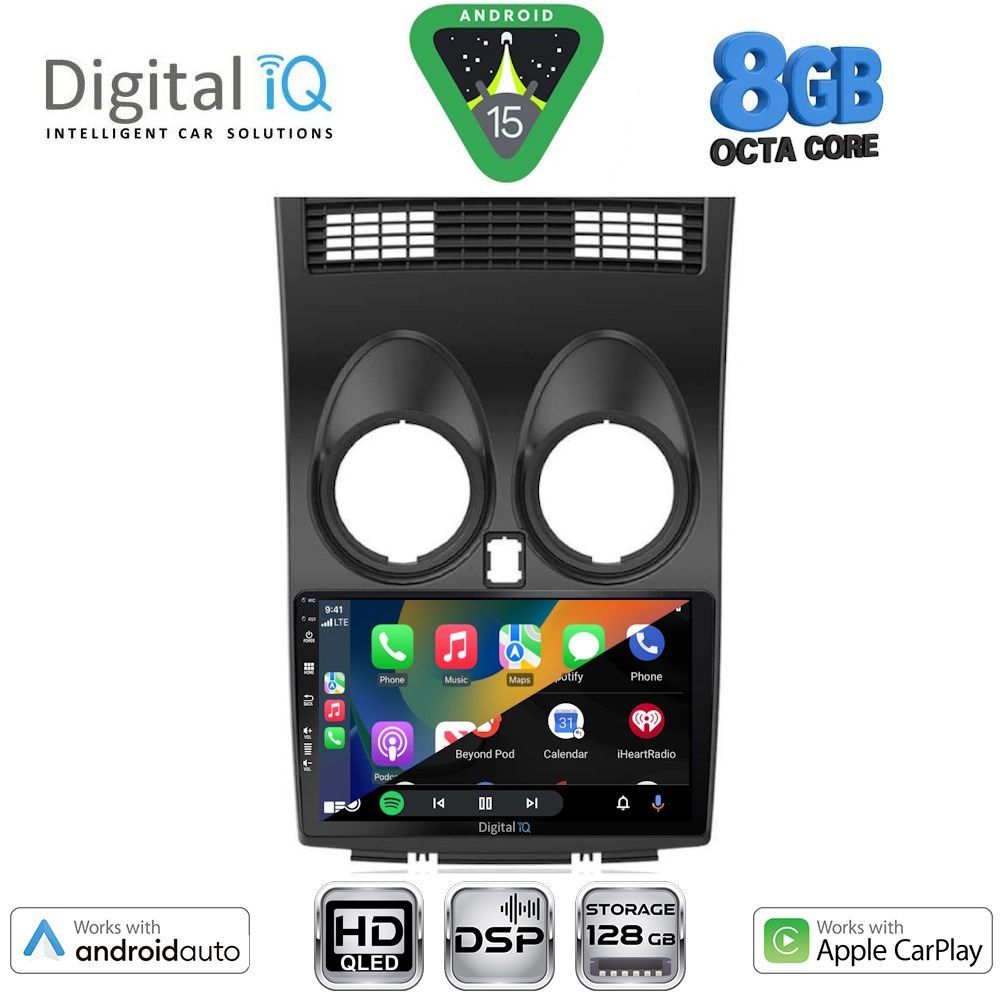 DIGITAL IQ BXF 7466_CPAA (9inc) MULTIMEDIA TABLET for NISSAN QASHQAI mod. 2007-2014 - immagine 2