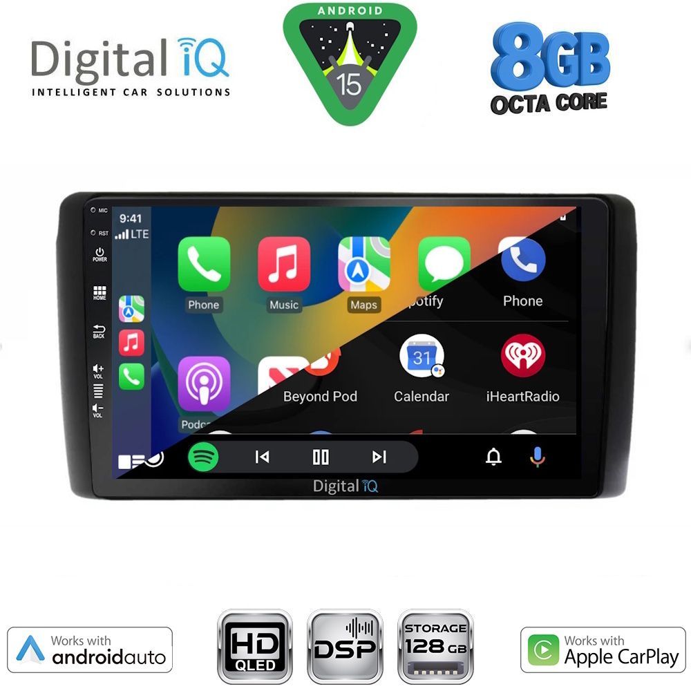 DIGITAL IQ BXF 7472_CPAA (9inc) MULTIMEDIA TABLET for NISSAN LEAF mod. 2009-2017 - immagine 2