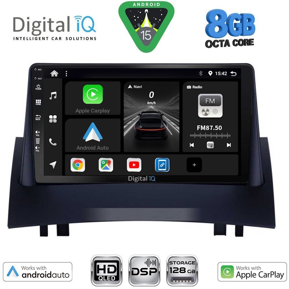DIGITAL IQ BXF 7555_CPAA (9inc) MULTIMEDIA TABLET for RENAULT MEGANE 2 mod. 2002-2008