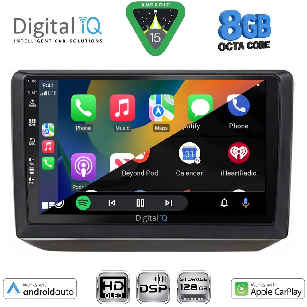 DIGITAL IQ BXF 7581_CPAA (10inc) MULTIMEDIA TABLET for SKODA FABIA mod. 2008-2014 - immagine 2
