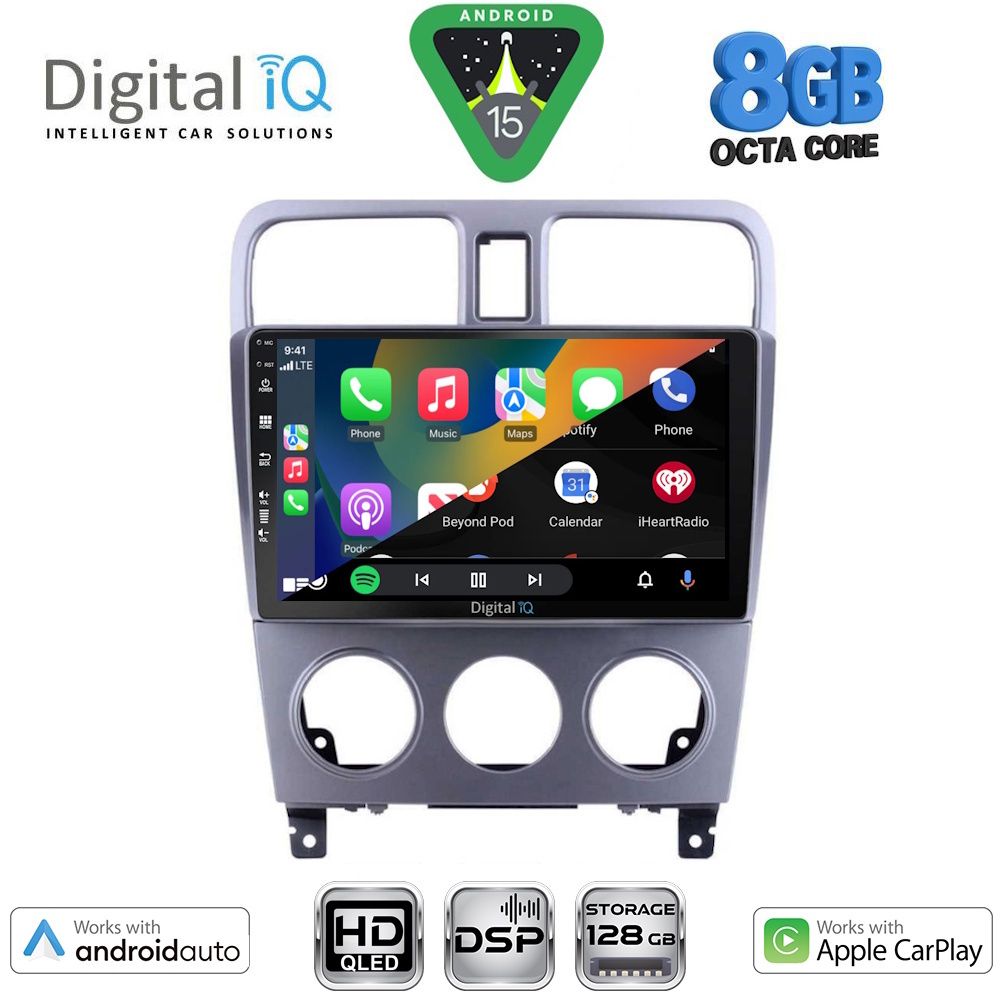 DIGITAL IQ BXF 7661_CPAA (9inc) MULTIMEDIA TABLET for SUBARU FORESTER mod. 2002-2008 - immagine 2