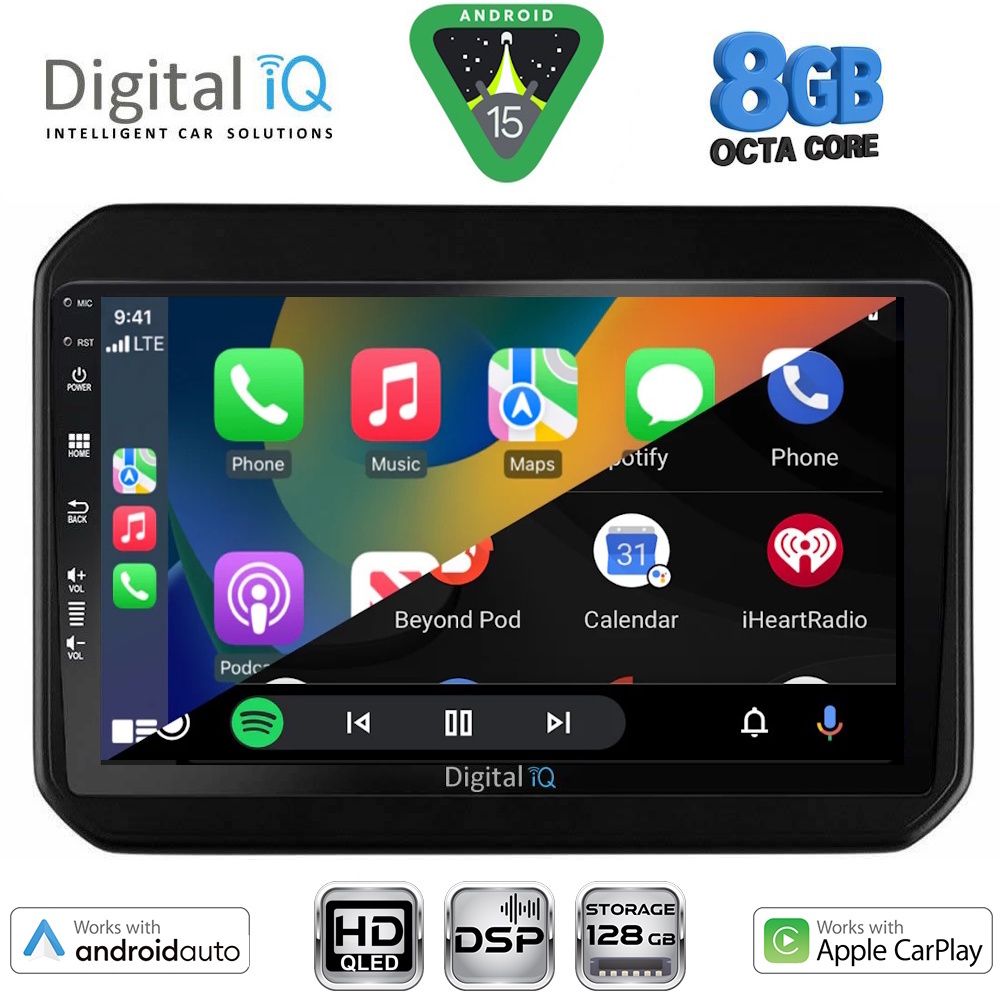 DIGITAL IQ BXF 7676_CPAA (9inc) MULTIMEDIA TABLET for SUZUKI IGNIS mod. 2016-2026 - immagine 2