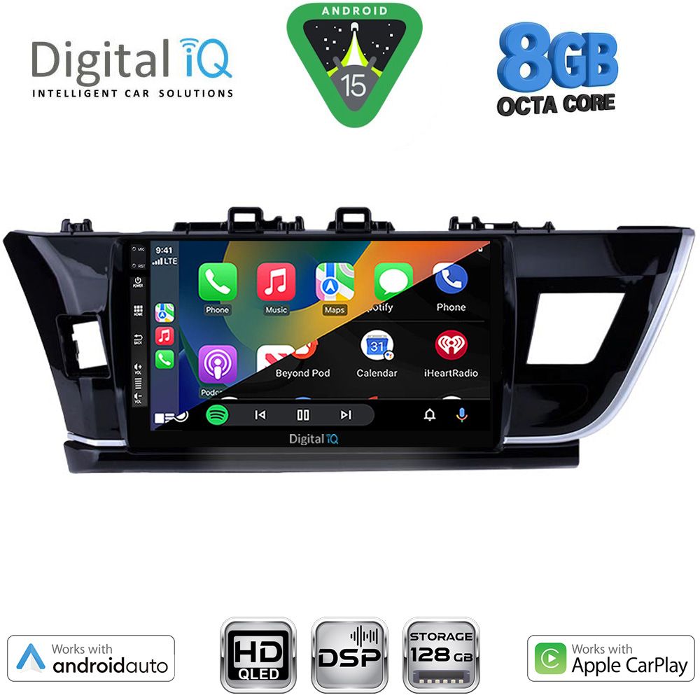 DIGITAL IQ BXF 7714BIG_CPAA (10inc) MULTIMEDIA TABLET for TOYOTA COROLLA mod. 2013-2016 - immagine 2