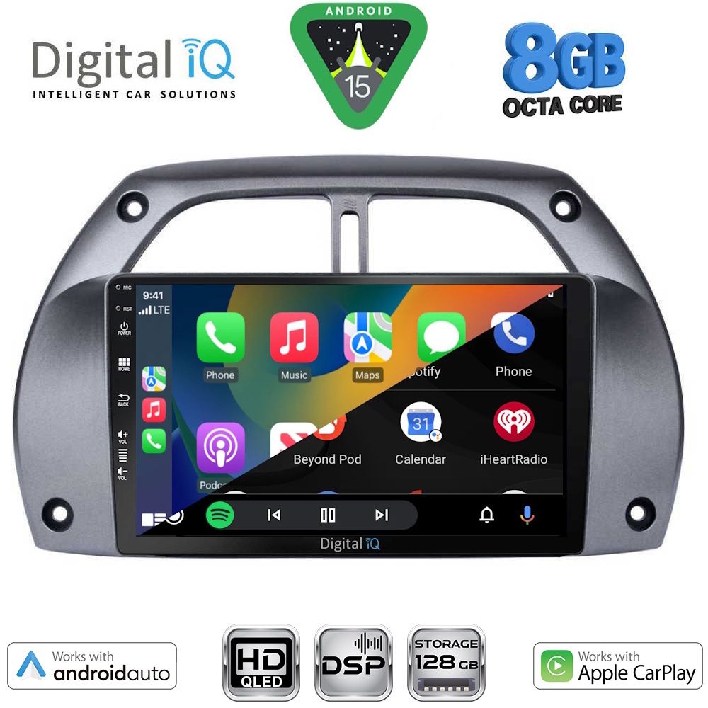 DIGITAL IQ BXF 7730_CPAA A/C (9inc) MULTIMEDIA TABLET for TOYOTA RAV 4 mod. 2000-2006 - immagine 2