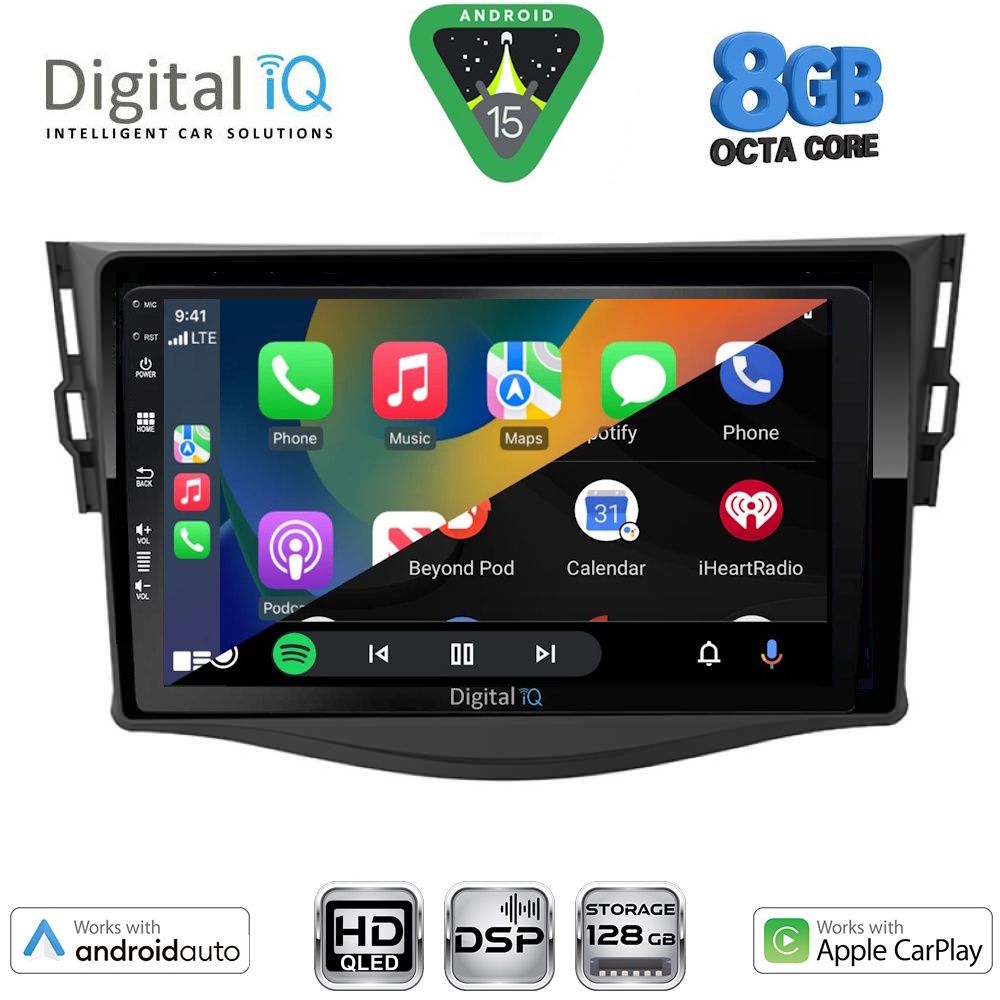 DIGITAL IQ BXF 7731_CPAA (9inc) MULTIMEDIA TABLET for TOYOTA RAV 4 mod. 2006-2012 - immagine 2