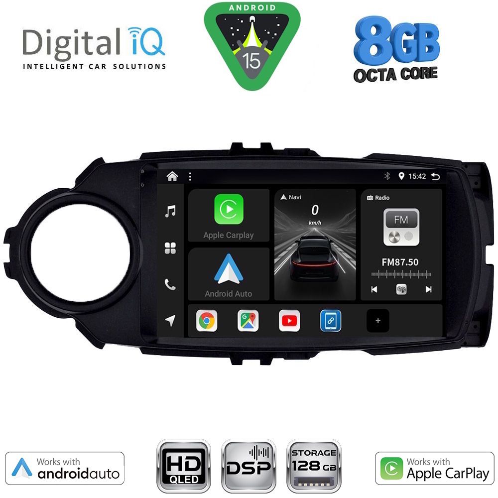 DIGITAL IQ BXF 7737FL_CPAA (9inc) MULTIMEDIA TABLET for TOYOTA YARIS mod. 2015-2020