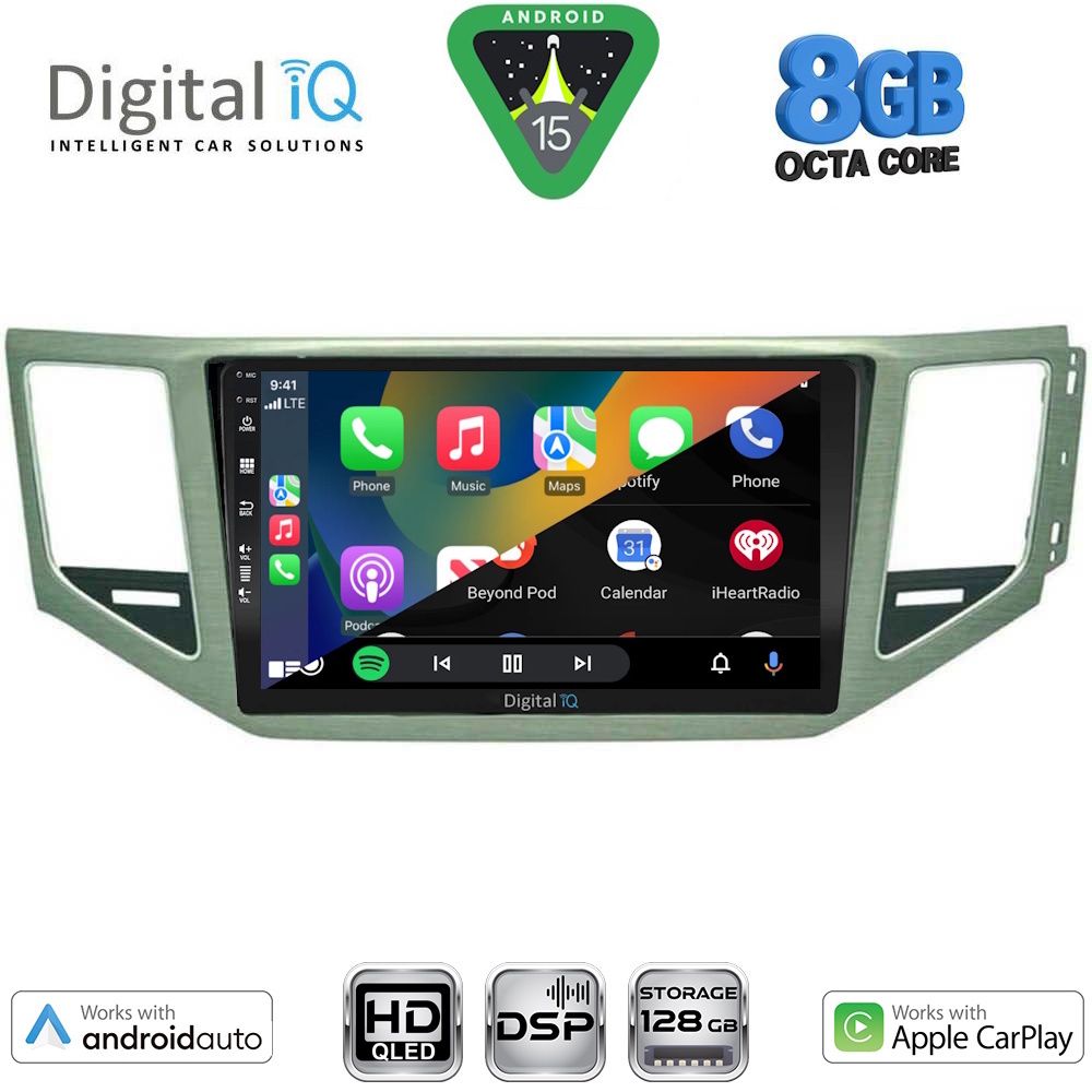 DIGITAL IQ BXF 7745_CPAA (SL) (10inc) MULTIMEDIA TABLET for VW GOLF SPORTSVAN mod. 2014-2021 - immagine 2
