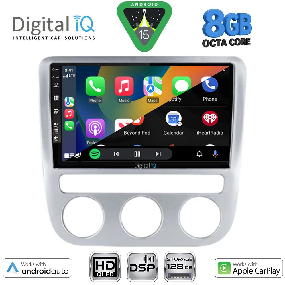 DIGITAL IQ BXF 7752_CPAA CLIMA (9inc) MULTIMEDIA TABLET for VW EOS mod. 2006-2016 - SCIROCCO mod. 2008-2010 - immagine 2