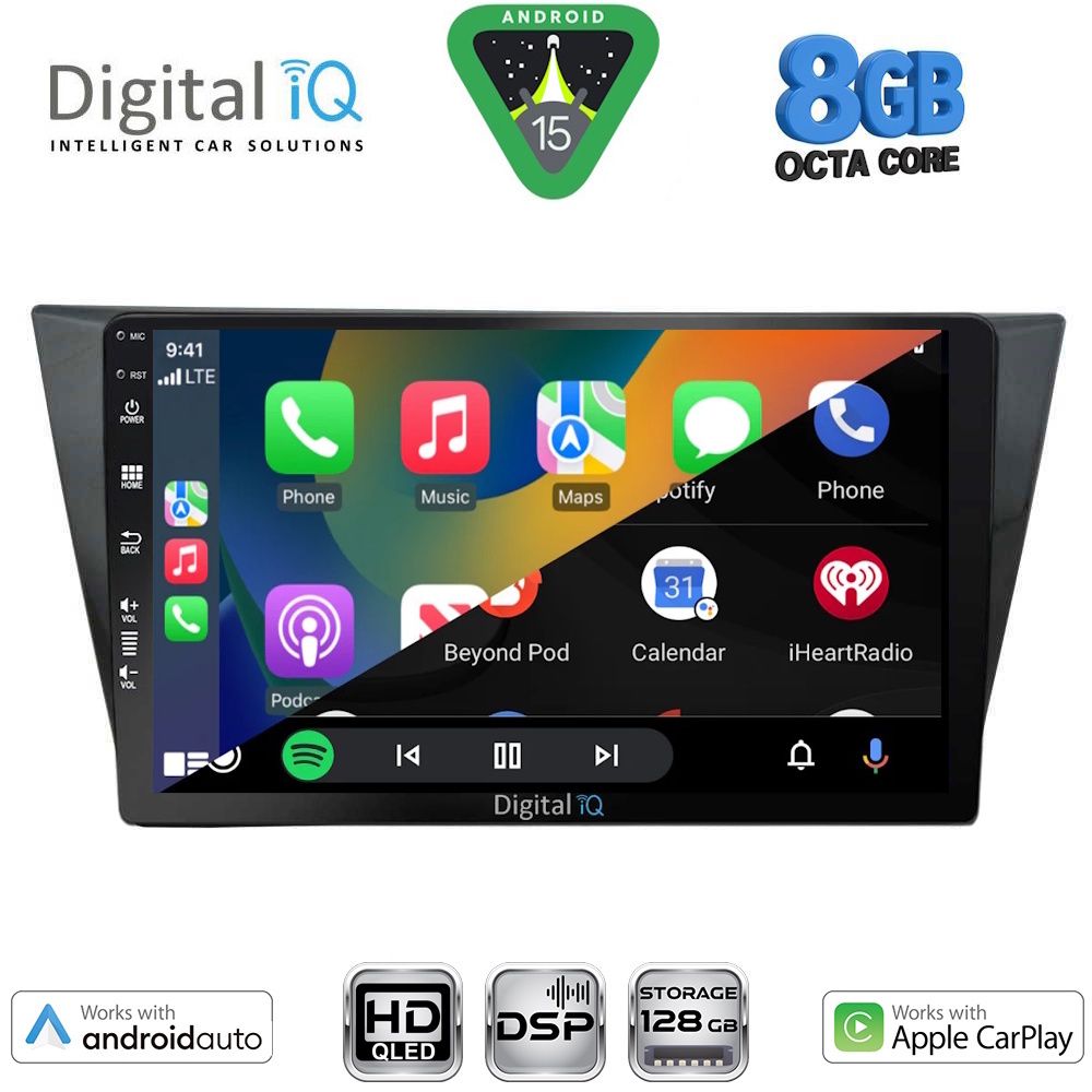 DIGITAL IQ BXF 7761_CPAA (10inc) MULTIMEDIA TABLET for VW TIGUAN mod. 2016-2024 - immagine 2