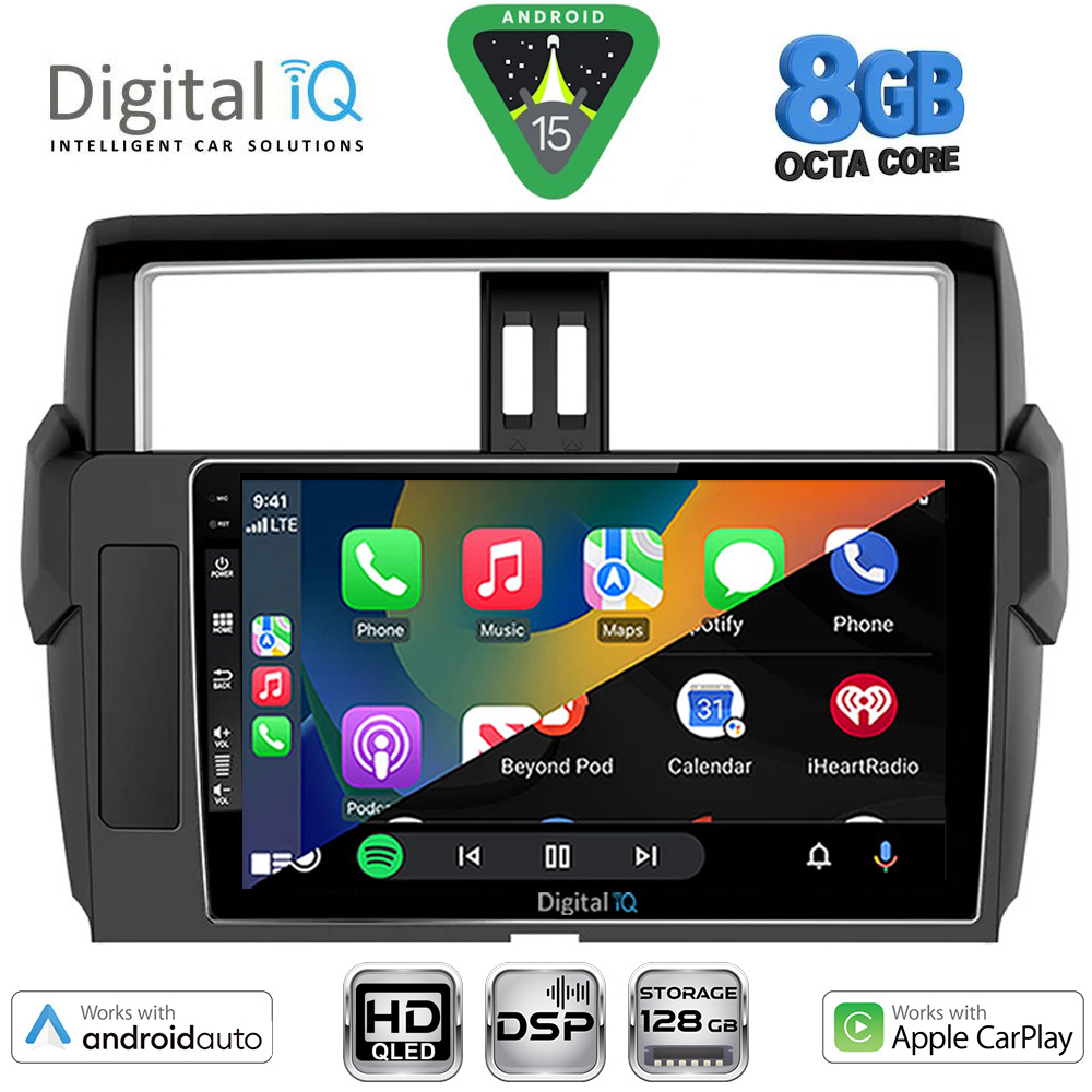 DIGITAL IQ BXF 7777_CPAA (10inc) MULTIMEDIA TABLET for TOYOTA PRADO mod. 2014-2017 - immagine 2