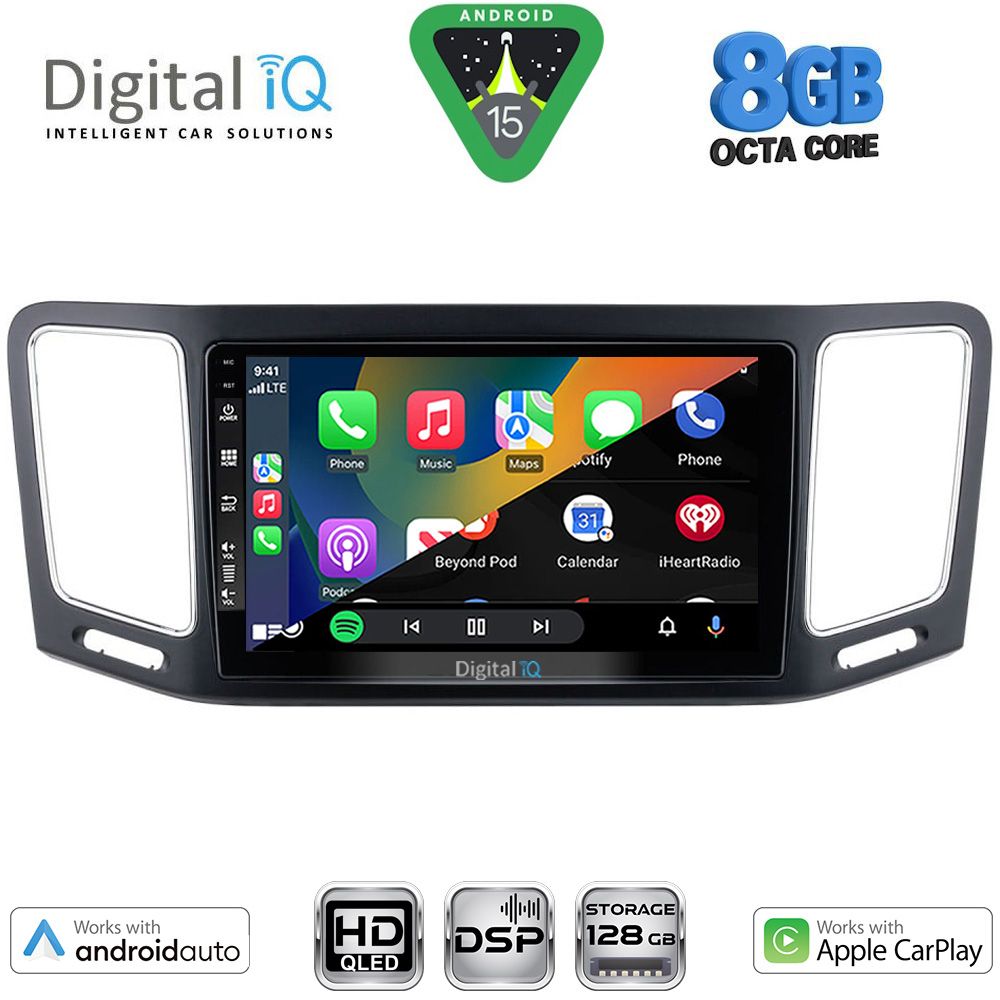 DIGITAL IQ BXF 7790_CPAA (9inc) MULTIMEDIA TABLET for VW SHARAN mod. 2011-2023 - immagine 2