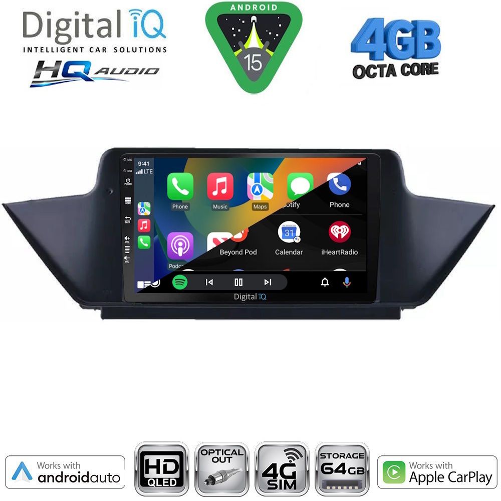 DIGITAL IQ BXK 19056_CPAA (10inc) MULTIMEDIA TABLET for BMW X1 (E84) mod. 2009-2015 - immagine 11