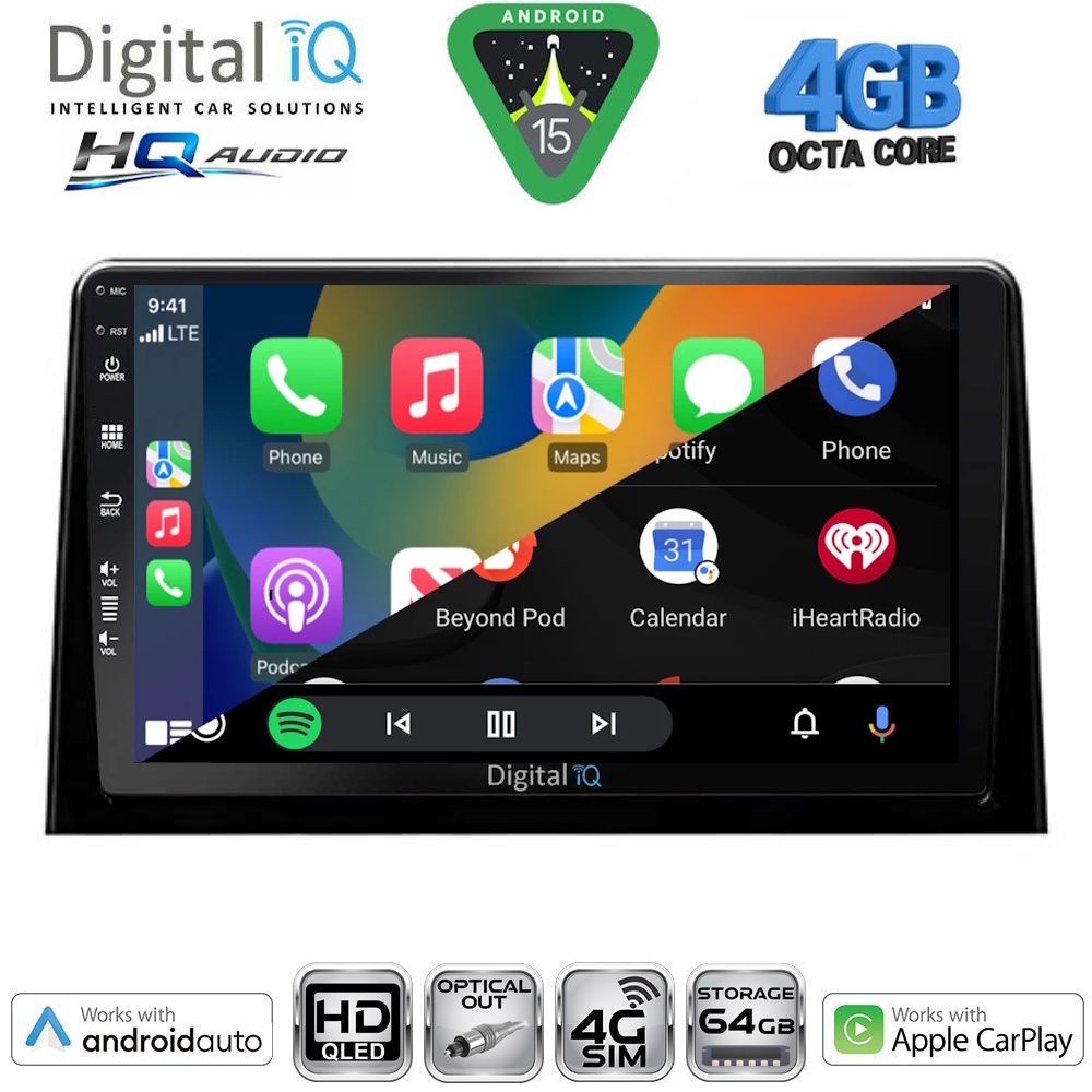 DIGITAL IQ BXK 19082_CPAA (10inc) MULTIMEDIA TABLET for CITROEN BERLINGO – OPEL COMBO – PEUGEOT PARTNER – TOYOTA PROACE mod. 2018-2026 - FIAT DOBLO mod. 2022-2026 - immagine 2