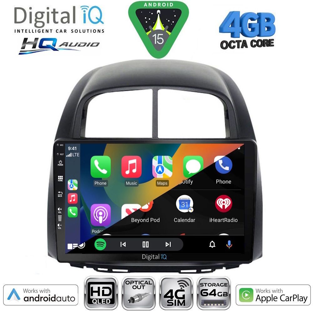 DIGITAL IQ BXK 19124_CPAA (10inc) MULTIMEDIA TABLET for DAIHATSU SIRION mod. 2006-2012 - immagine 2