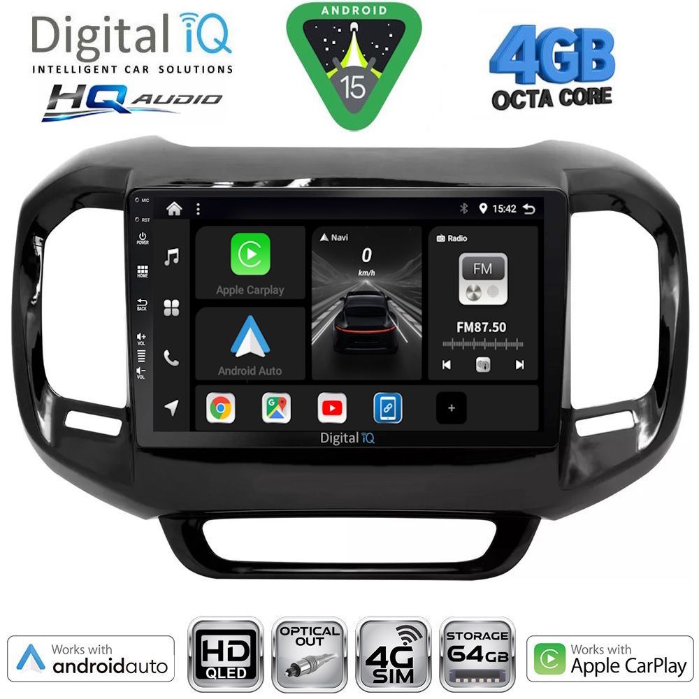 DIGITAL IQ BXK 19127_CPAA (9inc) MULTIMEDIA TABLET for FIAT TORO mod. 2017-2026