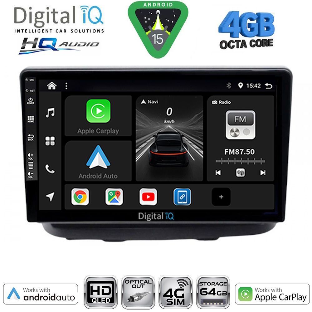 DIGITAL IQ BXK 19135_CPAA (10inc) MULTIMEDIA TABLET for FIAT DOBLO mod. 2002-2009