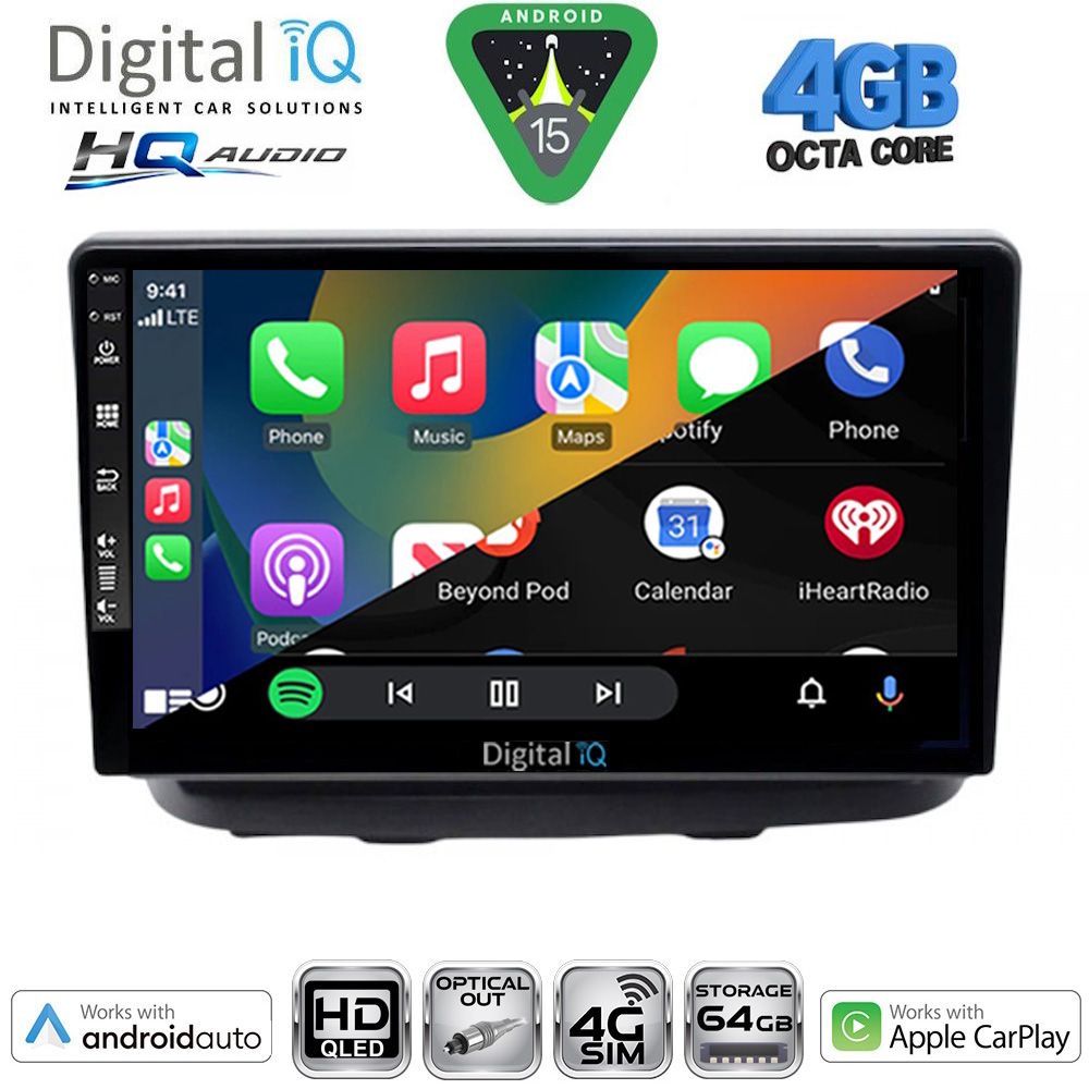 DIGITAL IQ BXK 19135_CPAA (10inc) MULTIMEDIA TABLET for FIAT DOBLO mod. 2002-2009 - immagine 2