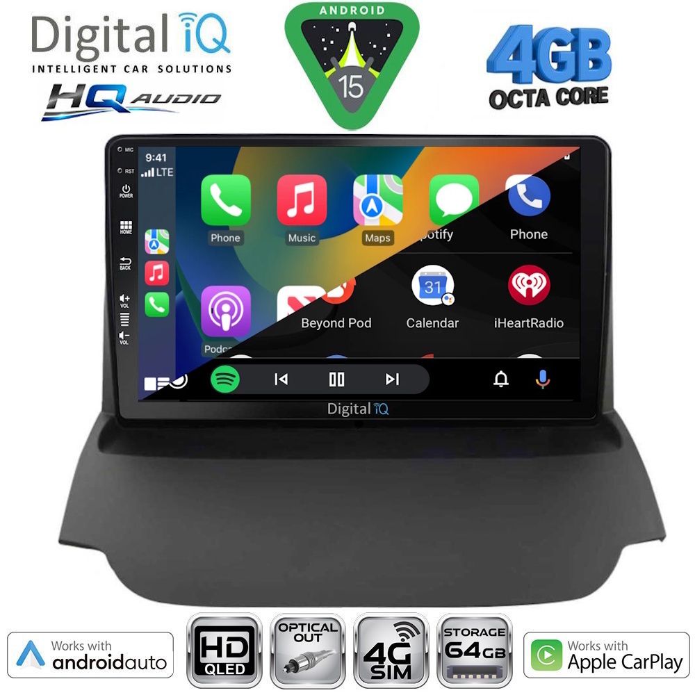 DIGITAL IQ BXK 19150_CPAA (9inc) MULTIMEDIA TABLET for FORD ECOSPORT mod. 2012-2018 - immagine 2