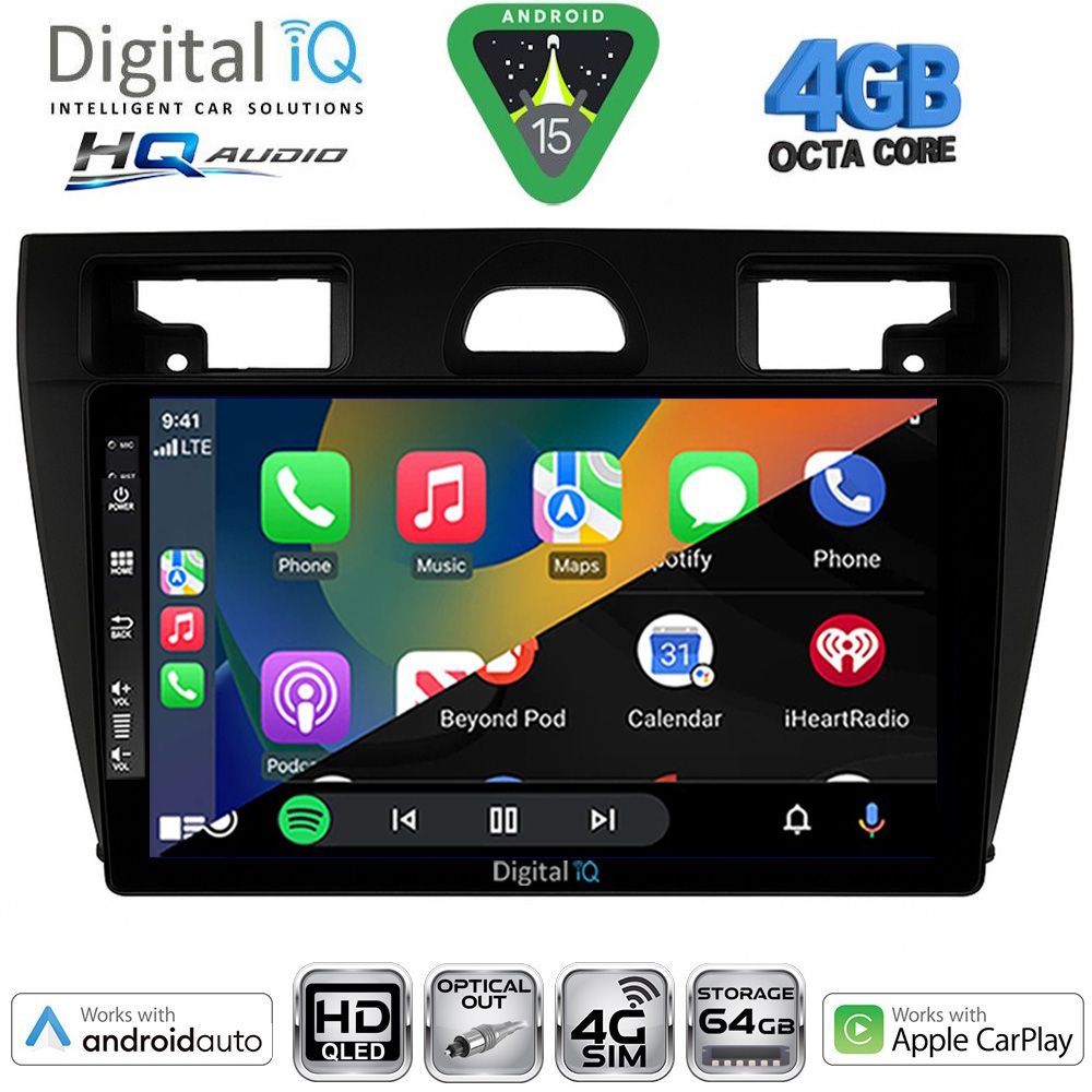 DIGITAL IQ BXK 19150_CPAA (9inc) MULTIMEDIA TABLET for FORD ECOSPORT mod. 2012-2018 - immagine 15