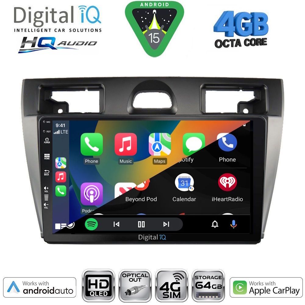 DIGITAL IQ BXK 19150_CPAA (9inc) MULTIMEDIA TABLET for FORD ECOSPORT mod. 2012-2018 - immagine 17