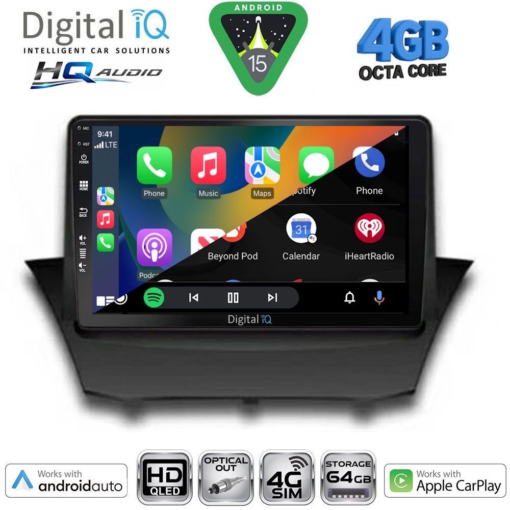 DIGITAL IQ BXK 19150_CPAA (9inc) MULTIMEDIA TABLET for FORD ECOSPORT mod. 2012-2018 - immagine 19