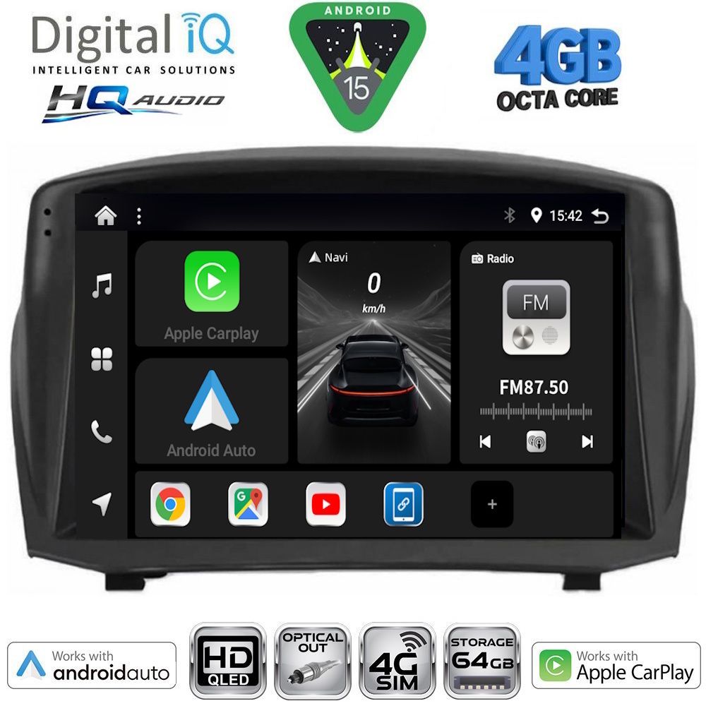 DIGITAL IQ BXK 19150_CPAA (9inc) MULTIMEDIA TABLET for FORD ECOSPORT mod. 2012-2018 - immagine 20