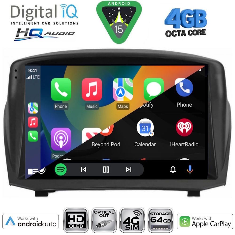 DIGITAL IQ BXK 19150_CPAA (9inc) MULTIMEDIA TABLET for FORD ECOSPORT mod. 2012-2018 - immagine 21