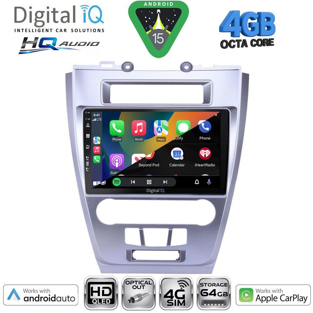DIGITAL IQ BXK 19159_CPAA (10inc) MULTIMEDIA TABLET for FORD FUSION mod. 2012-2017 - immagine 2