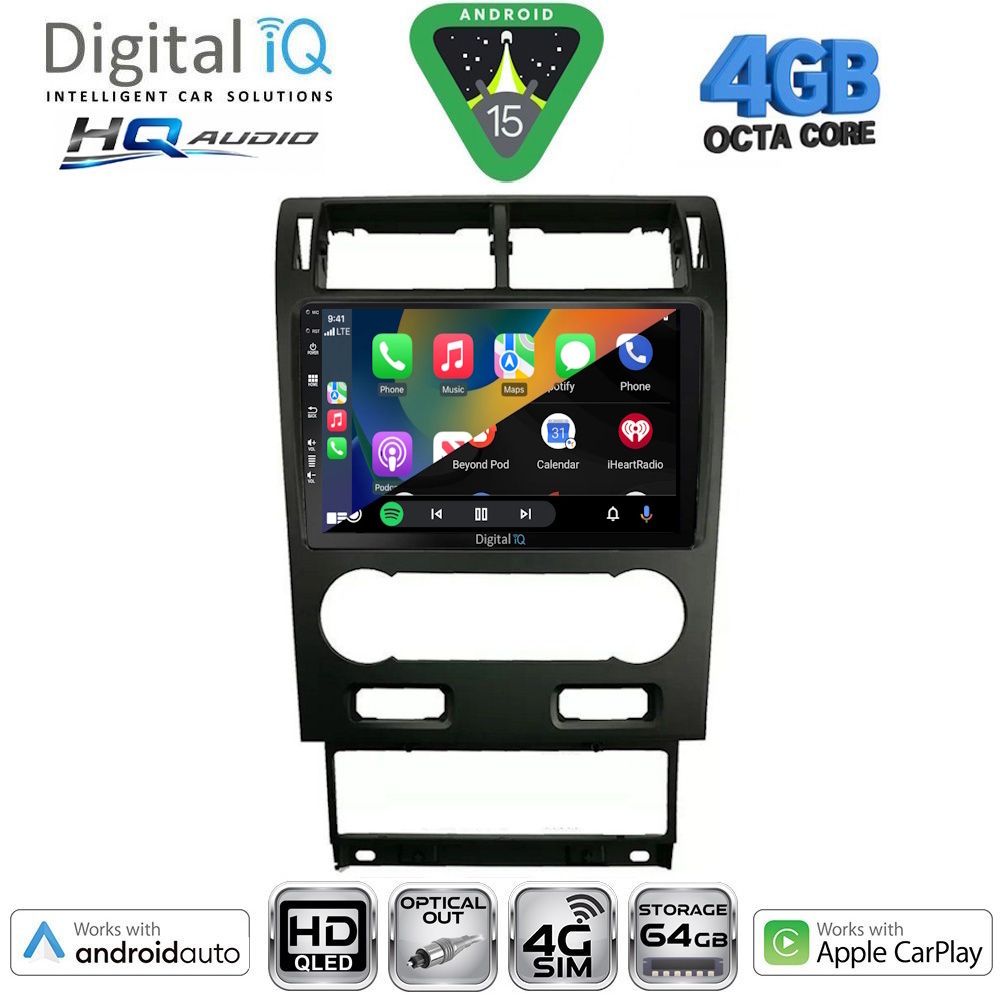 DIGITAL IQ BXK 19161A_CPAA (9inc) MULTIMEDIA TABLET for FORD MONDEO mod. 2003-2006 - immagine 2